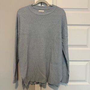 Abercrombie & Fitch Light Blue Ribbed Long Sweater | Size M